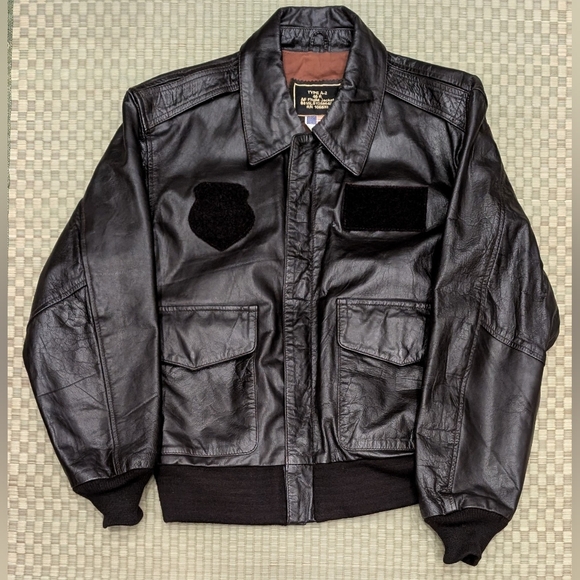 usaf leather flying jacket